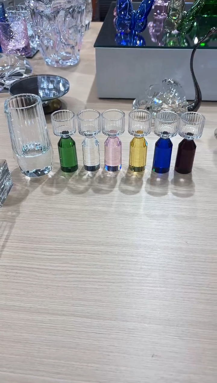 彩色分酒器 6只套装 加分酒器