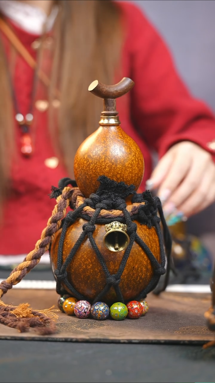 【闪购商品】WZ165大漆酒葫芦不包手串及旋转底座