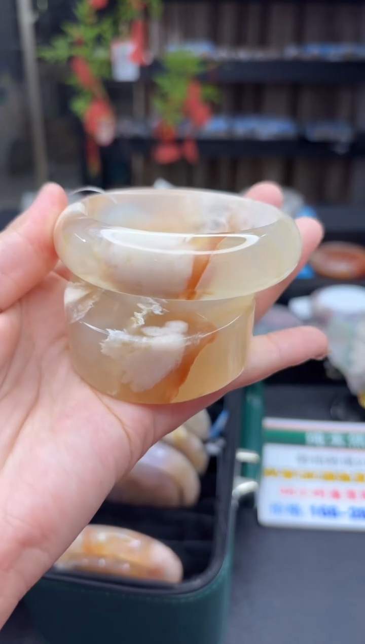 【闪购商品】石英质玉手镯未镶嵌205（57圈赠送镯心）