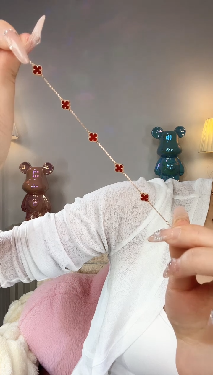 【闪购商品】玛瑙/玉髓手链18K金镶嵌手链