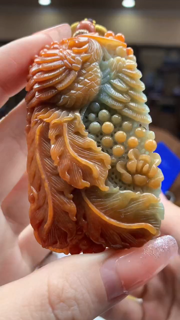 【闪购商品】定制翡翠未镶嵌1002ry-毛货挂件53