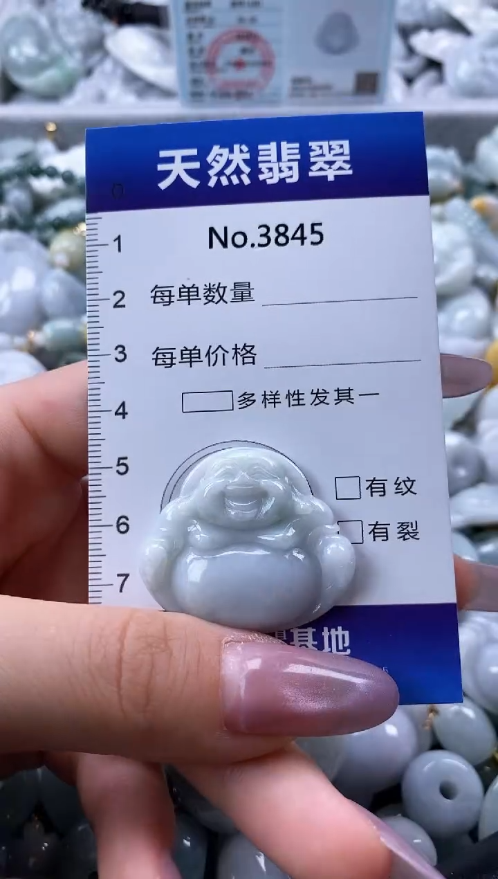 翡翠未镶嵌颈饰缅甸A货翡翠3845