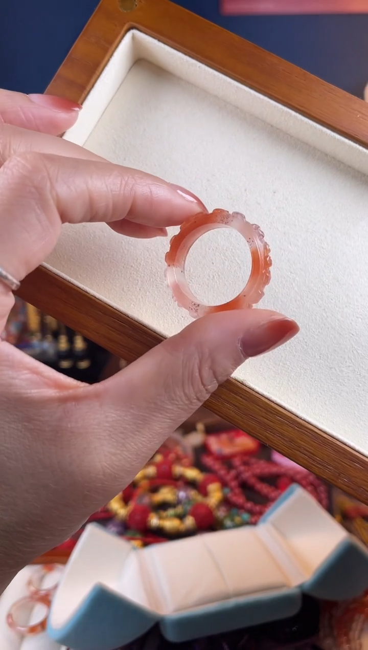 【闪购商品】南红玛瑙戒指未镶嵌戒指
