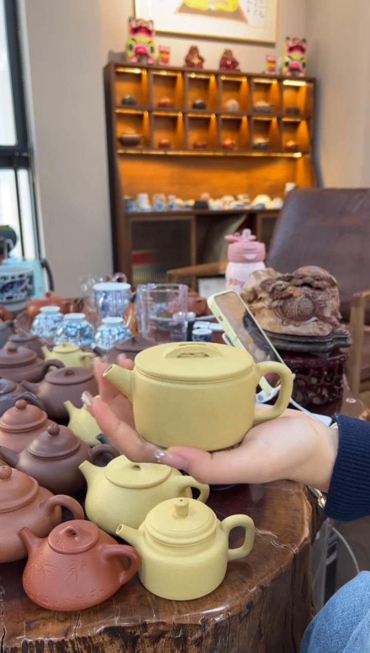 【闪购商品】紫砂茶壶【头哥手工壶】汉瓦本绿