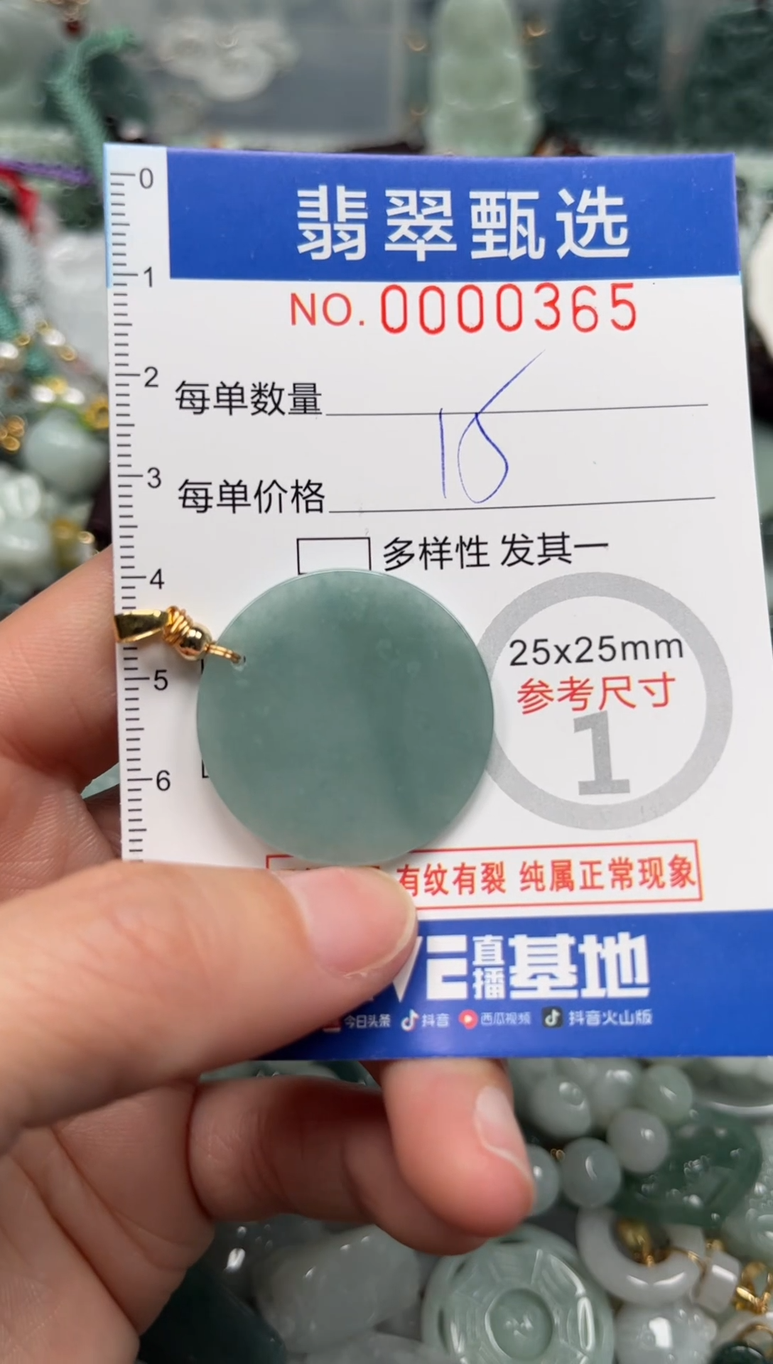 【闪购商品】翡翠颈饰未镶嵌00..0365