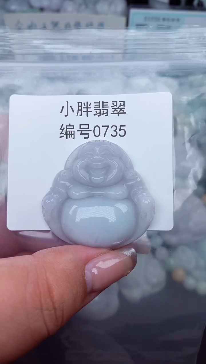 翡翠未镶嵌颈饰缅甸天然A货翡翠0735