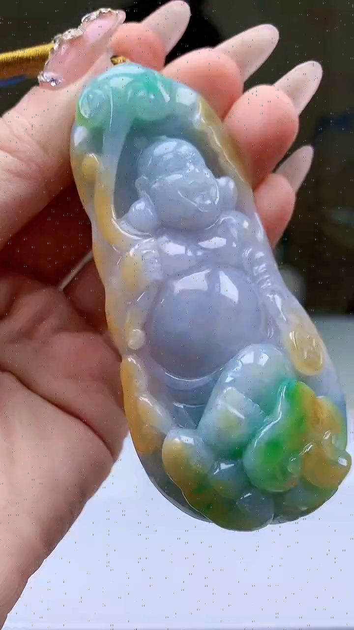 【闪购商品】定制翡翠未镶嵌4902ty-毛货挂件223