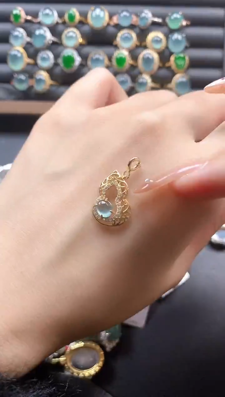 银S925镶嵌戒指翡翠51151