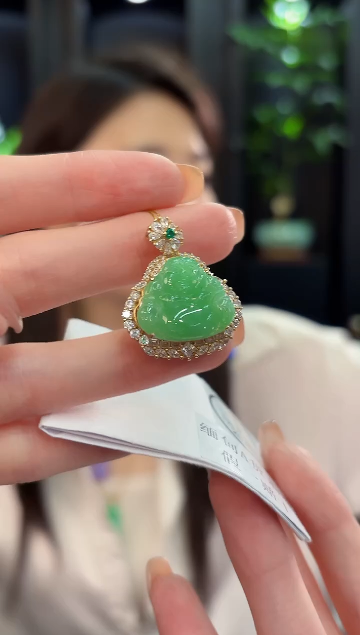 颈饰未镶嵌翡翠 缅甸A货/支持复检/一件