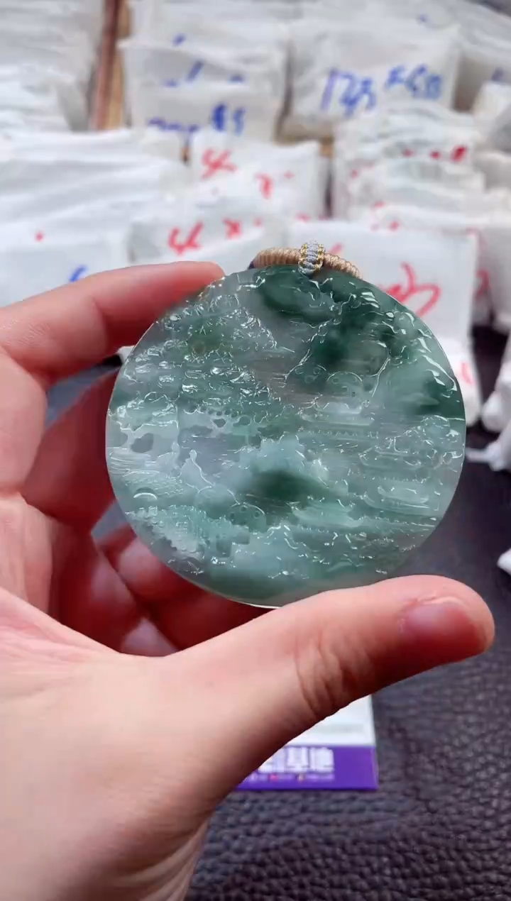 翡翠未镶嵌颈饰00007582