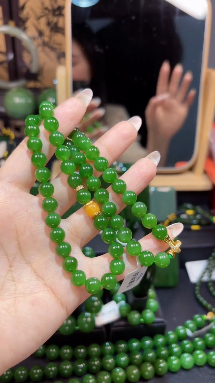 【闪购商品】和田玉（碧玉）颈饰银S925镶嵌1