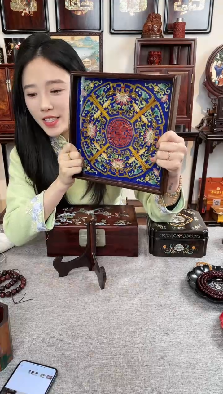 【闪购商品】红酸枝木类成套家具托盘