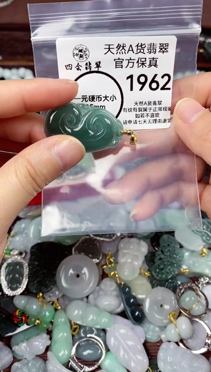【闪购商品】翡翠颈饰未镶嵌天然A货翡翠 1962