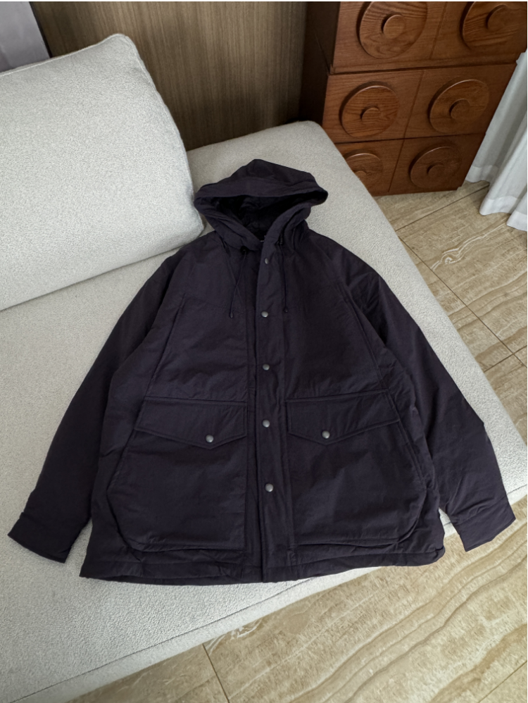 【捻春】山系机能连帽工装派克棉服外套