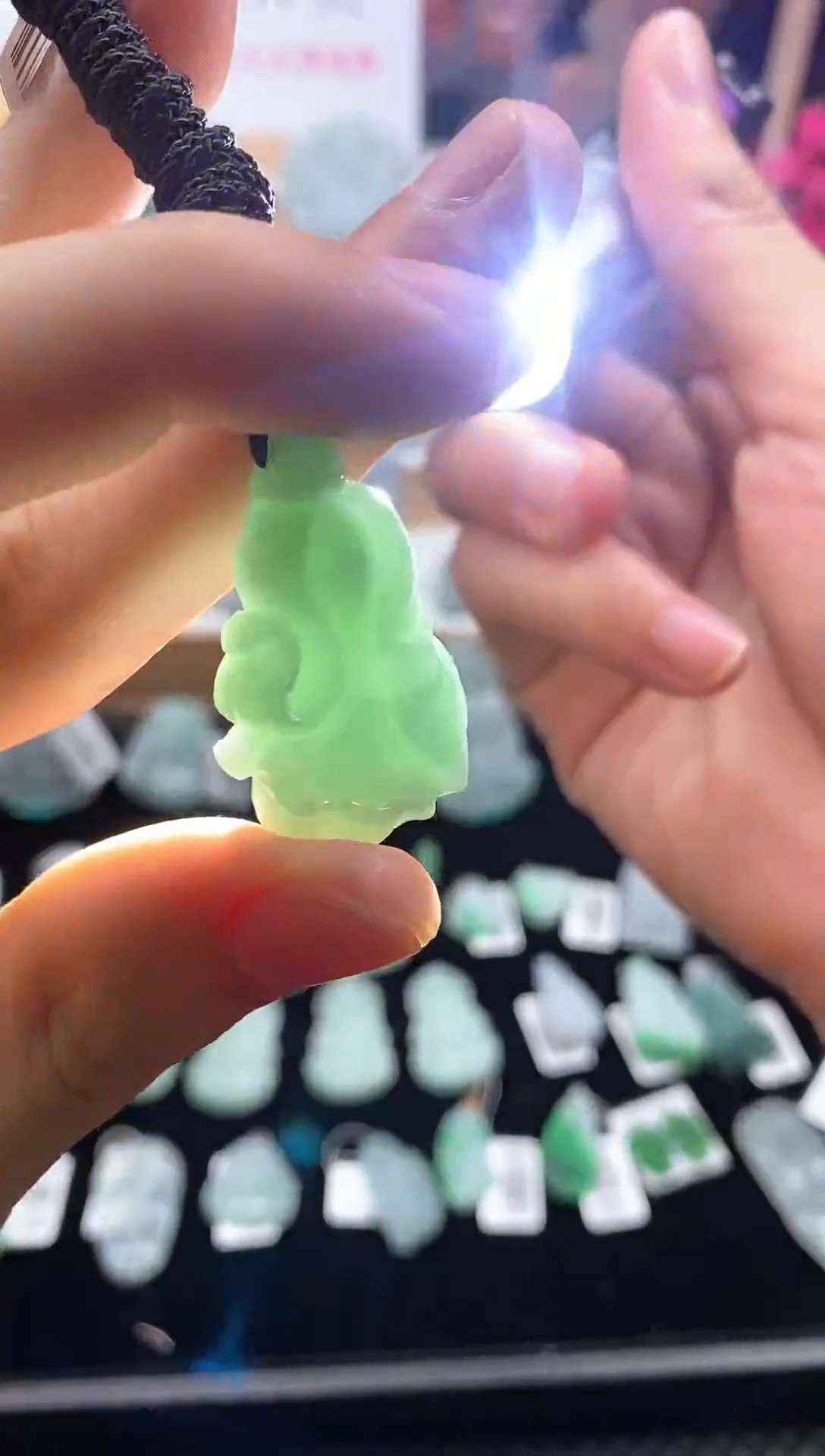 【闪购商品】翡翠颈饰未镶嵌24白菜