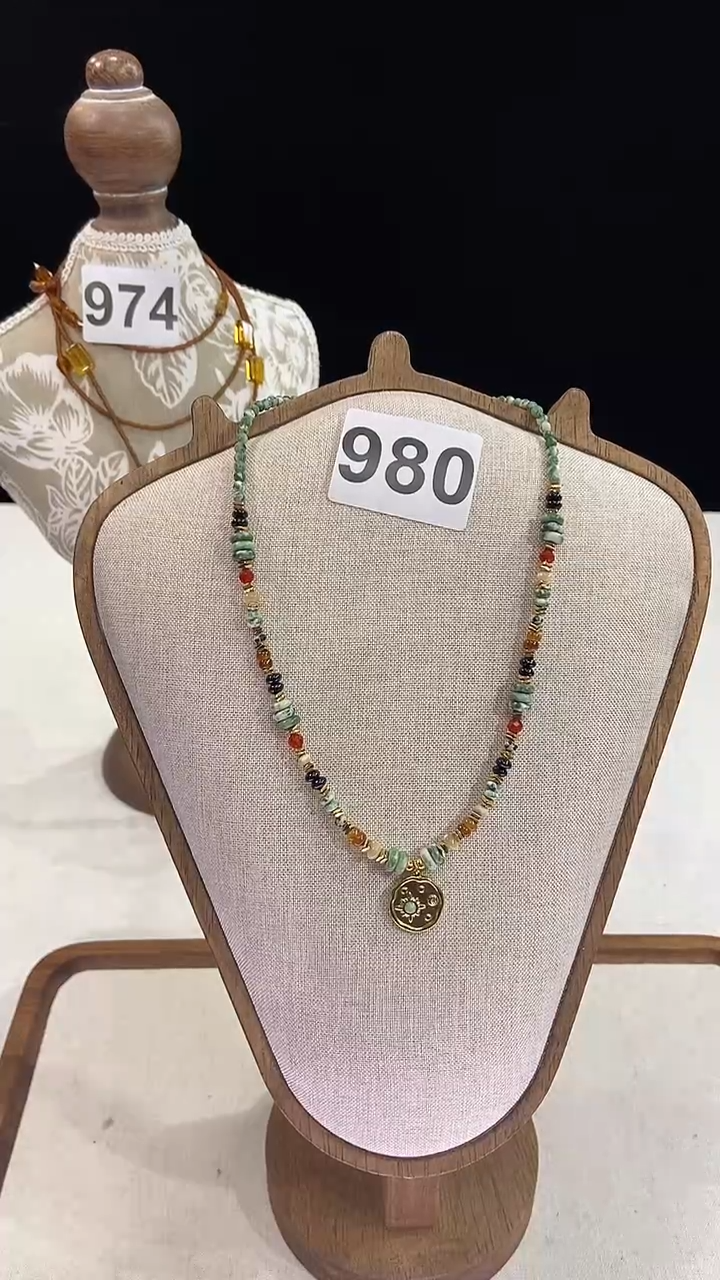 颈饰钛钢淡水珍珠980