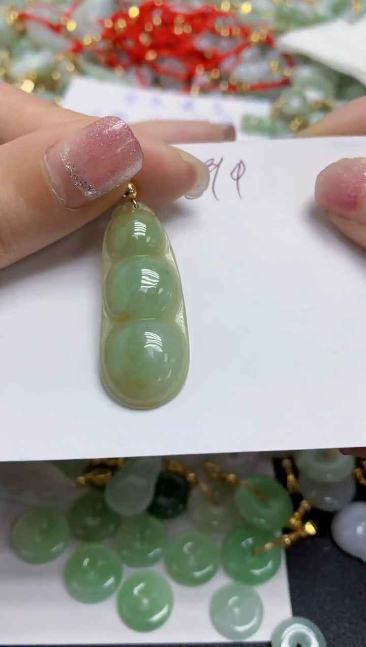 【闪购商品】翡翠颈饰合金天然翡翠A货
