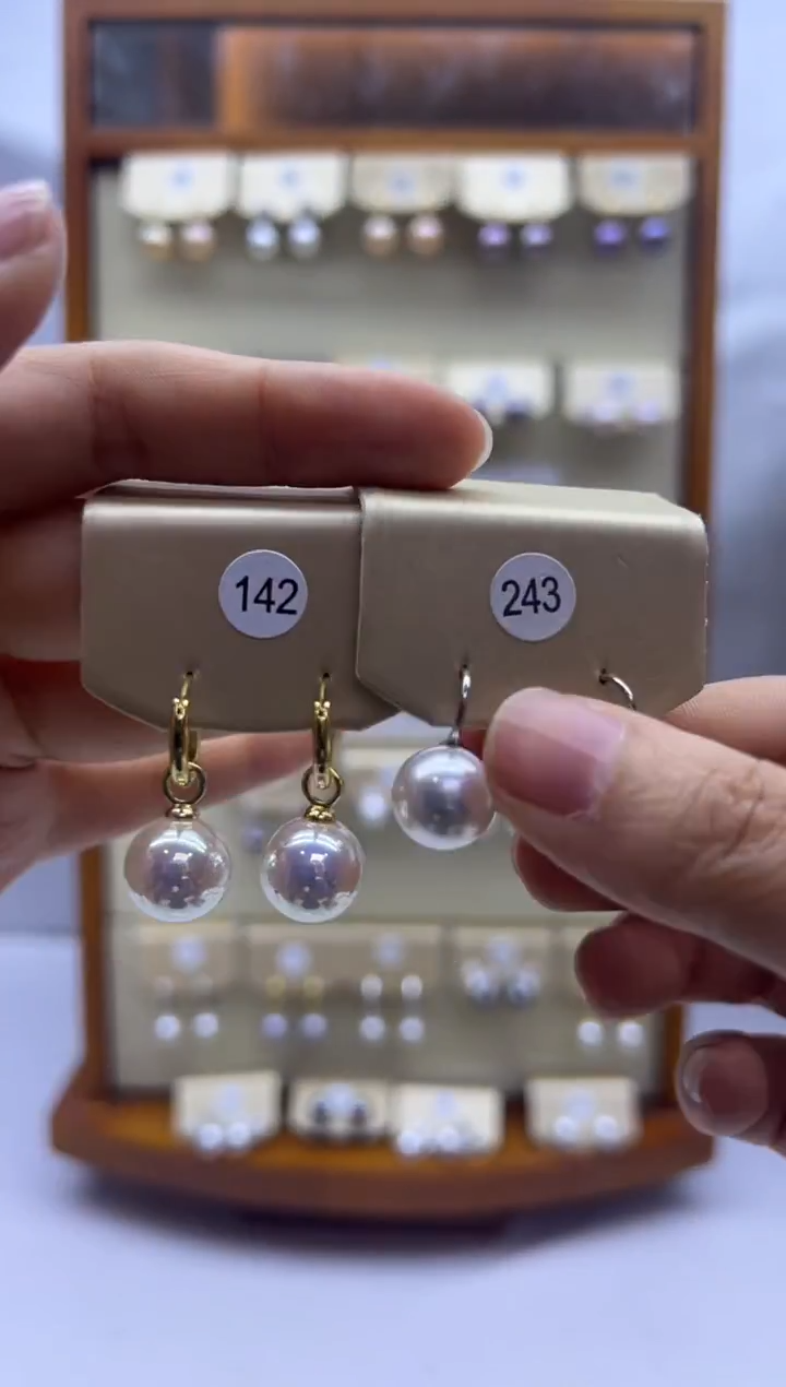 未镶嵌耳饰淡水珍珠142+243