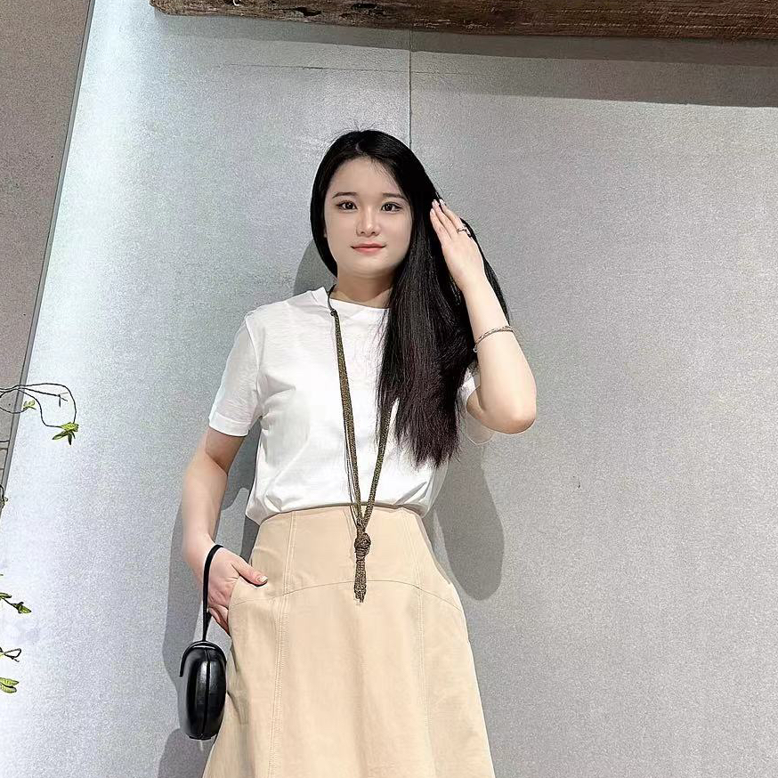 2025豆豆精选0428三角廓形极简T恤时尚休闲百搭简约纯色白t恤女款