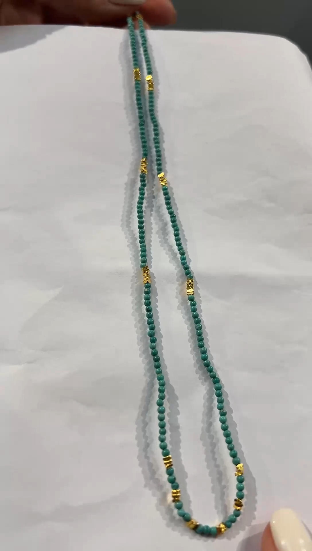 【闪购商品】绿松石项链银S925镶嵌发货一件