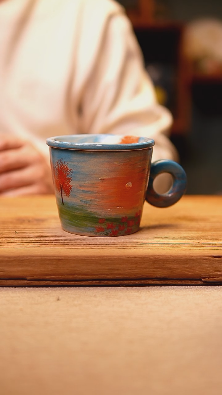 【闪购商品】@@陶园瓷舍@@纯手工手绘@高温釉下彩