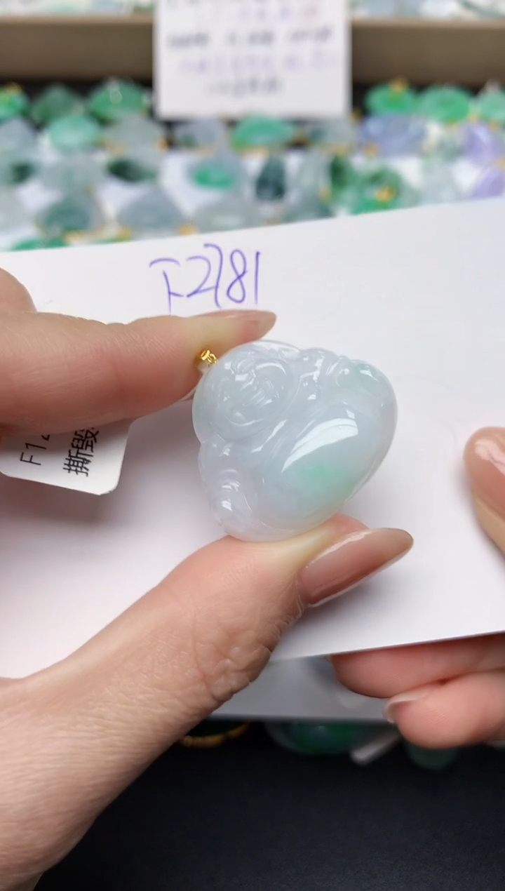 颈饰未镶嵌翡翠天然缅甸A货翡翠百元以上9元证书费自理