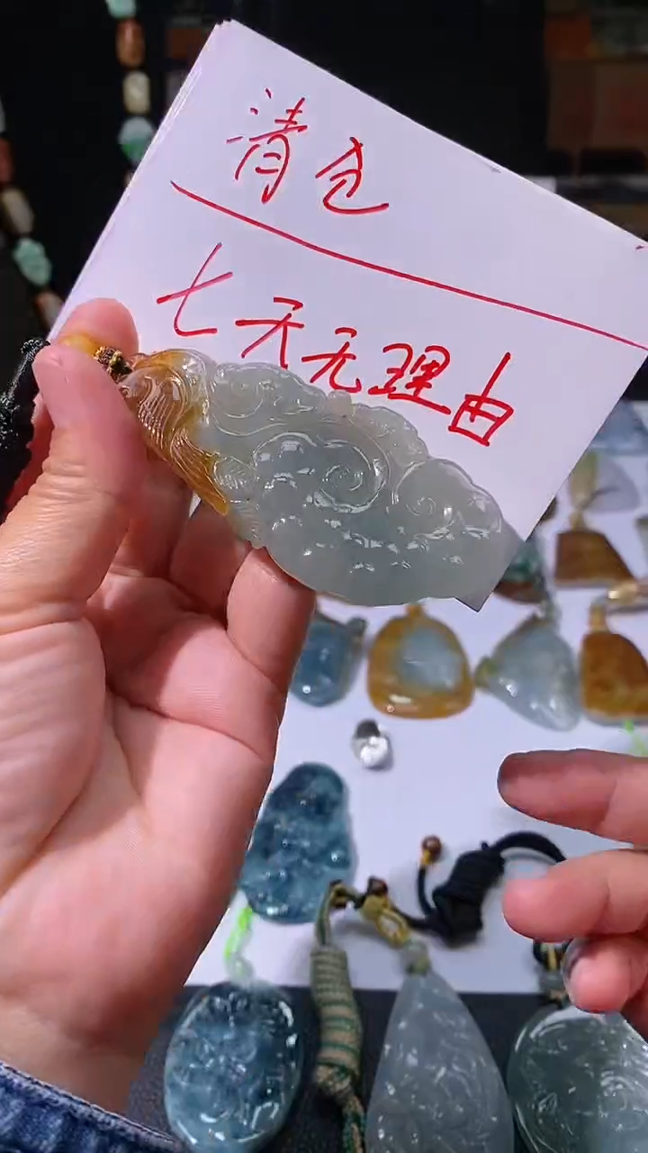 【闪购商品】翡翠颈饰未镶嵌挂件