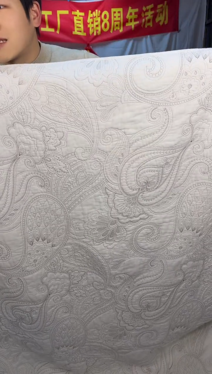 棉腰果花220*240单床盖纯棉