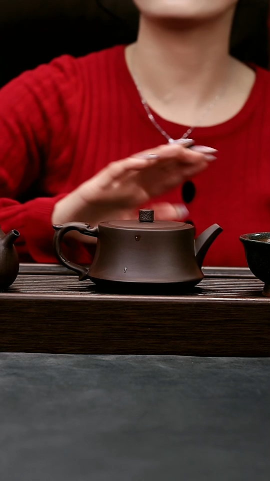 【闪购商品】紫砂茶壶老紫泥柱础