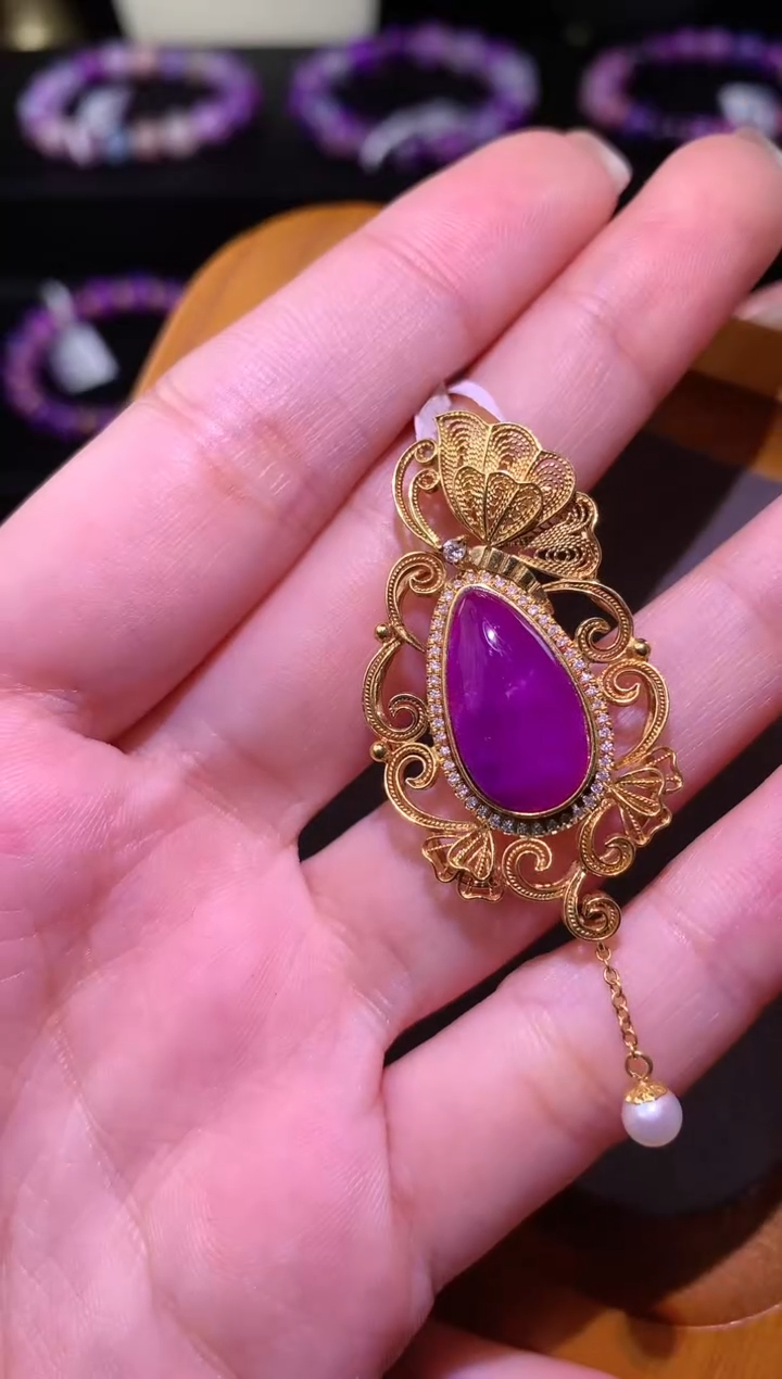 【闪购商品】苏纪石（舒俱来）.18K金镶嵌舒俱来吊坠