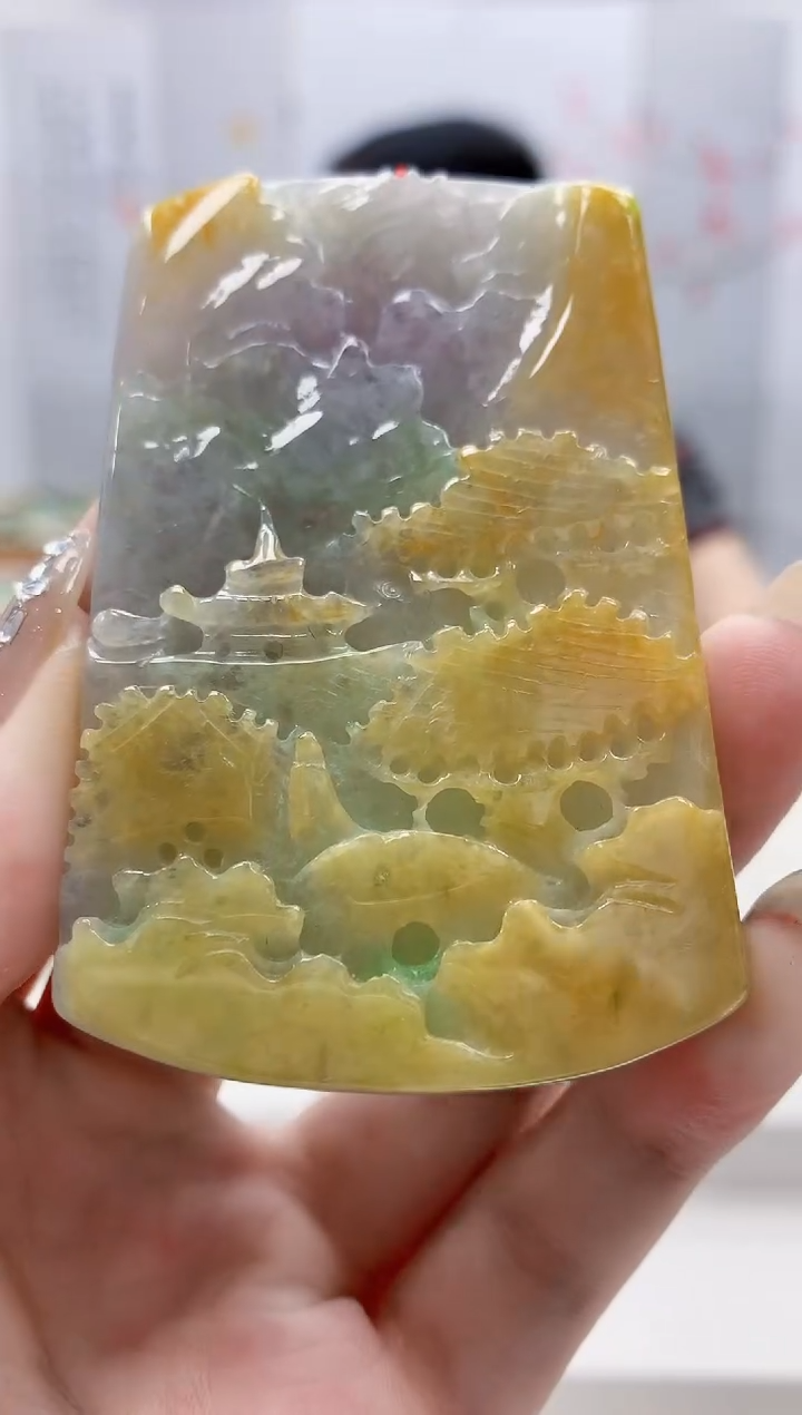 未镶嵌定制翡翠4852jw-毛货挂件33