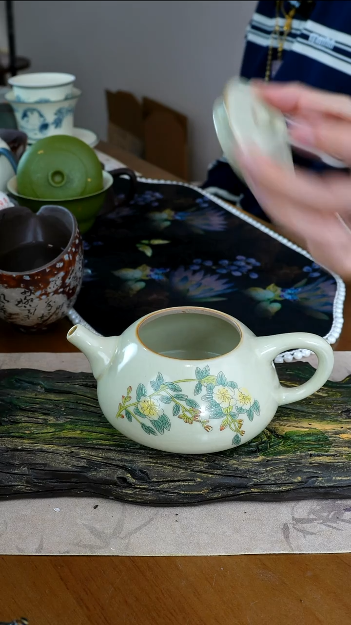 陶茶瓷物语小黄花茶壶