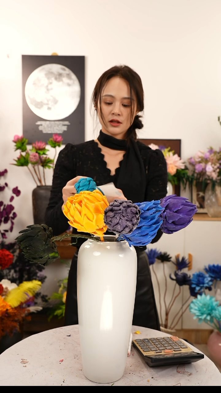 立**丽洋蓟永生花   A27