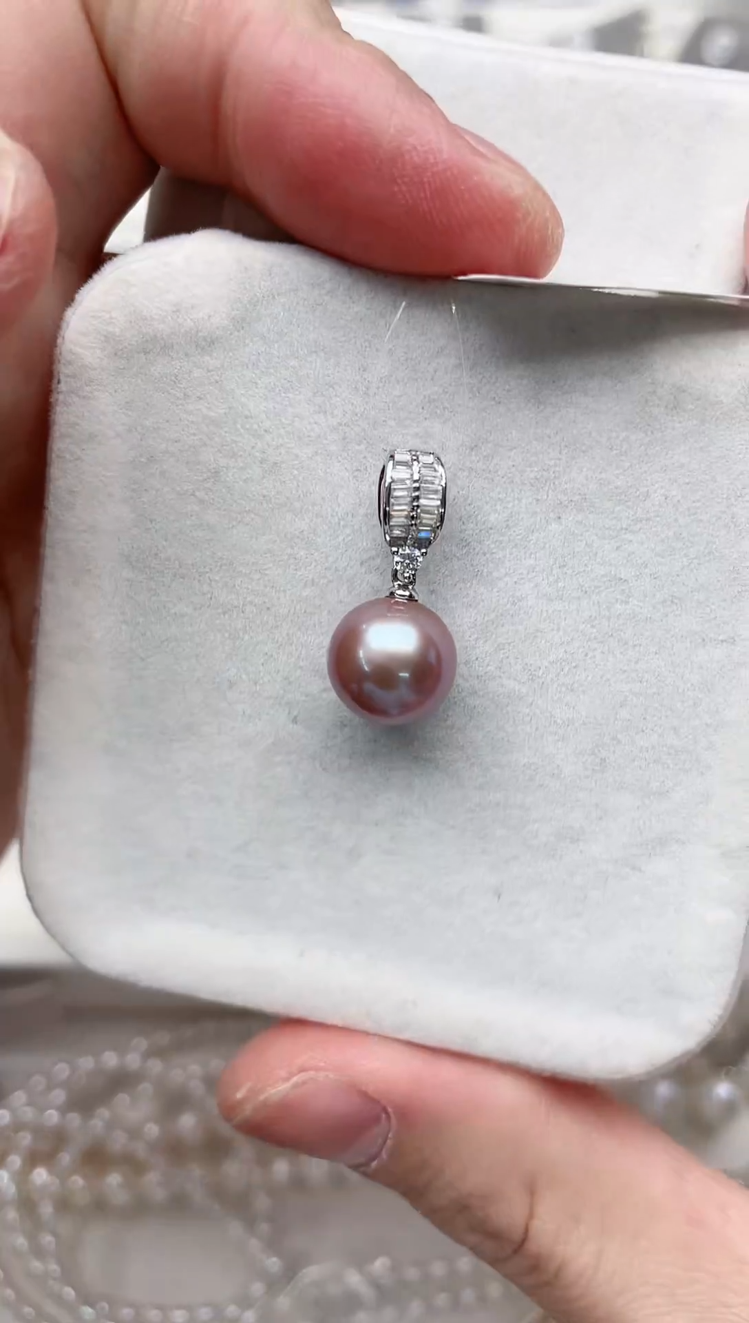 【闪购商品】淡水珍珠吊坠(不含链)银S925镶嵌吊坠