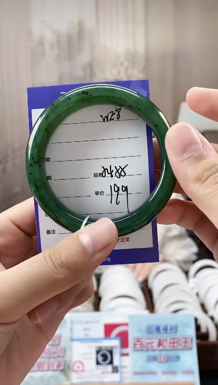 未镶嵌手镯和田玉WE8微色差