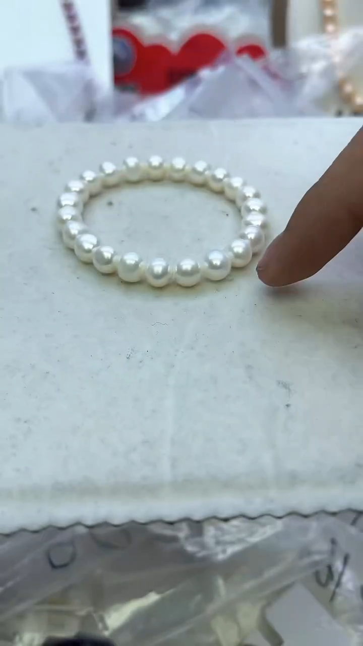 未镶嵌手链淡水珍珠白色系手链