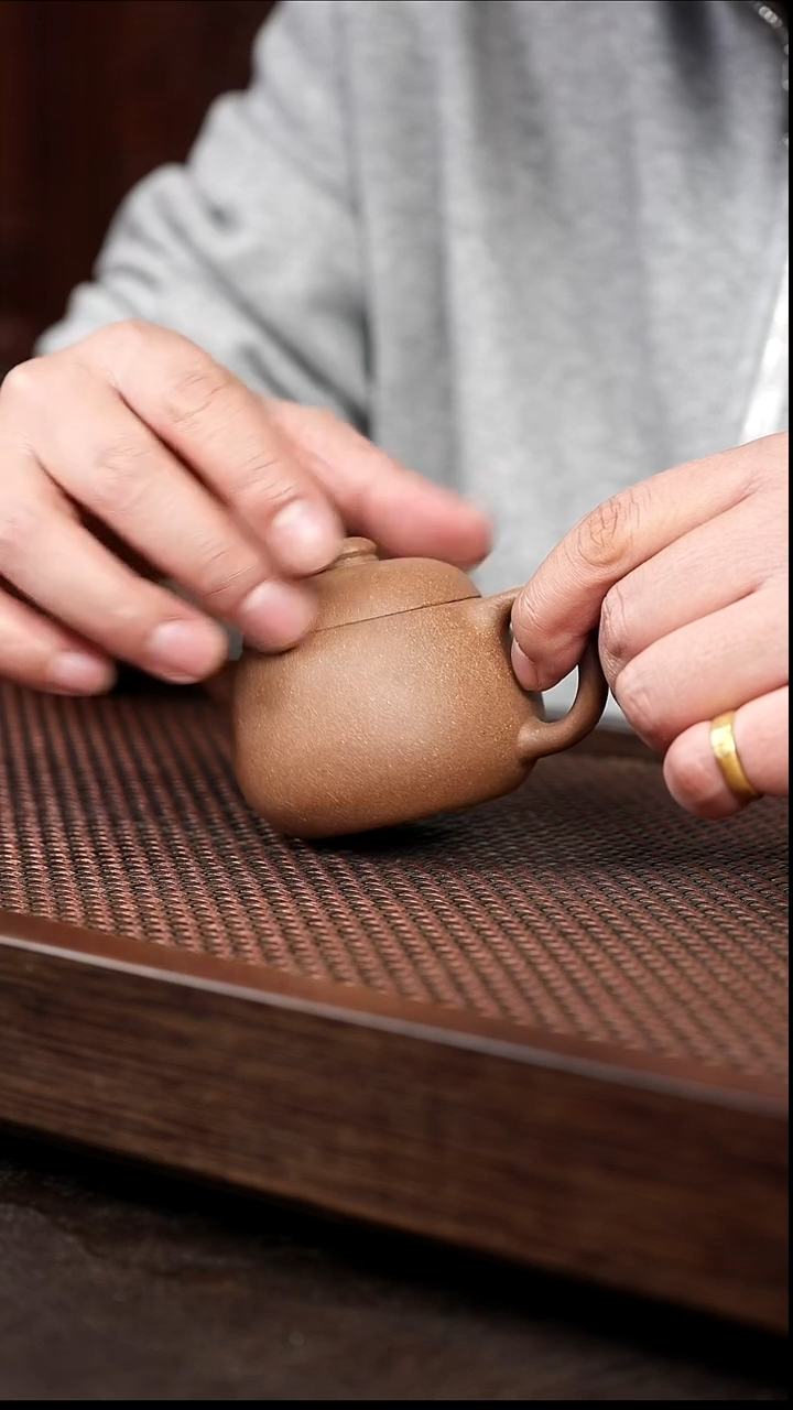 茶壶紫砂老段泥宽口文旦