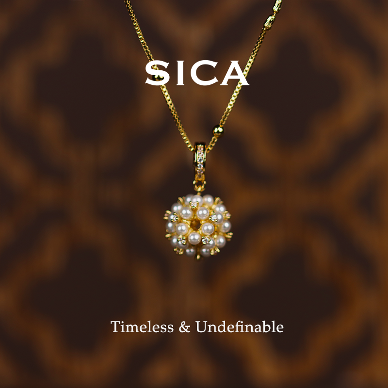 纯铜项链 小米珠铜吊坠2025新款爆款饰品礼物女NH151【锦簇花团】