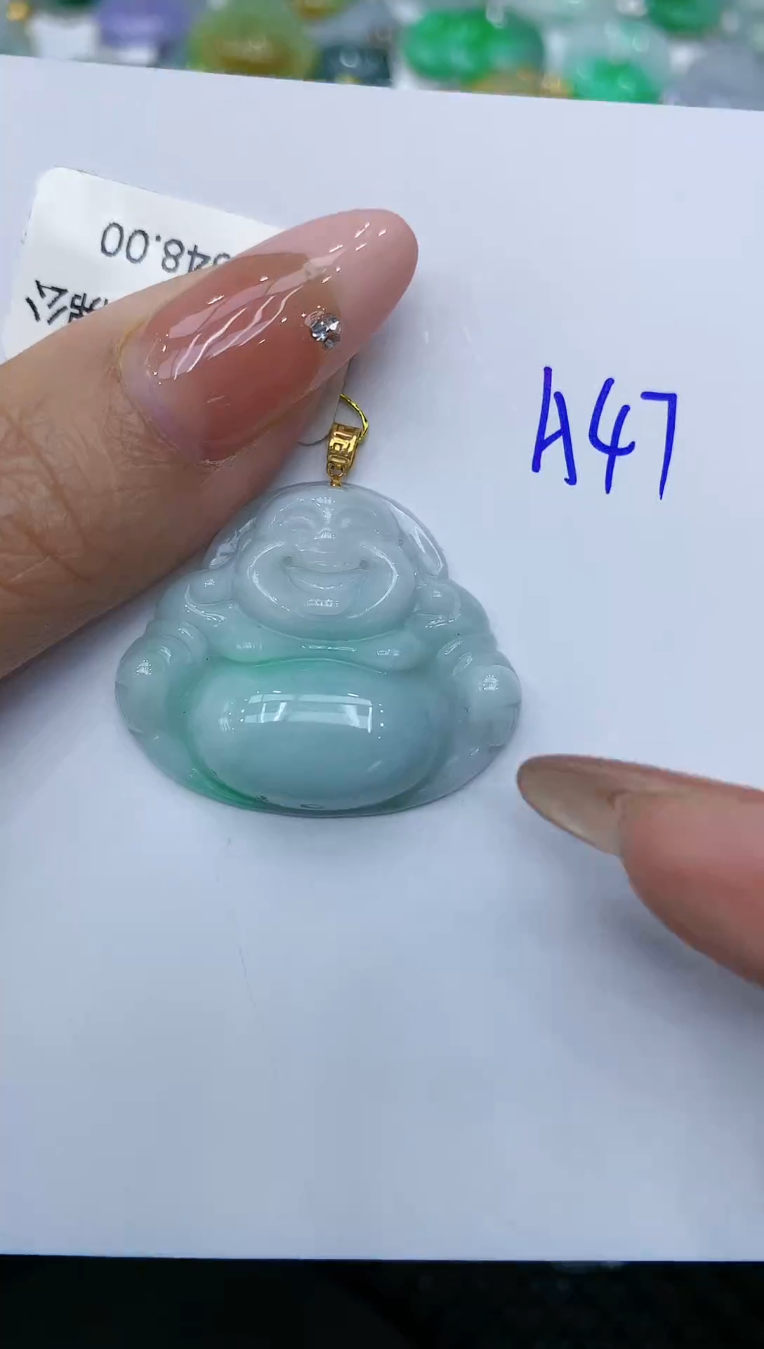 【闪购商品】翡翠颈饰18K金镶嵌111111111