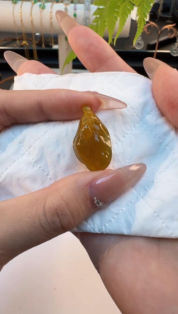 【闪购商品】翡翠颈饰未镶嵌缅甸翡翠A货吊坠