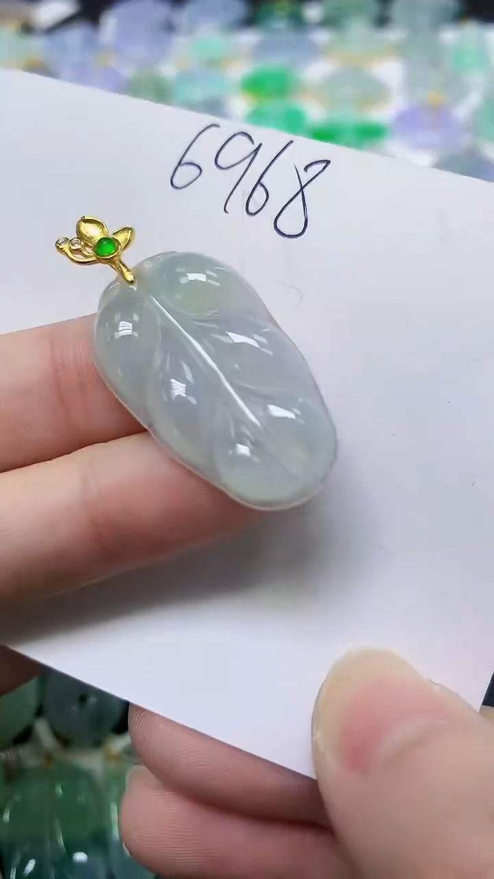 翡翠未镶嵌颈饰天然自然緬甸A貨翡翠