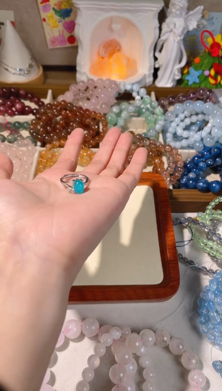 【闪购商品】烟晶手链银S925镶嵌福利戒指