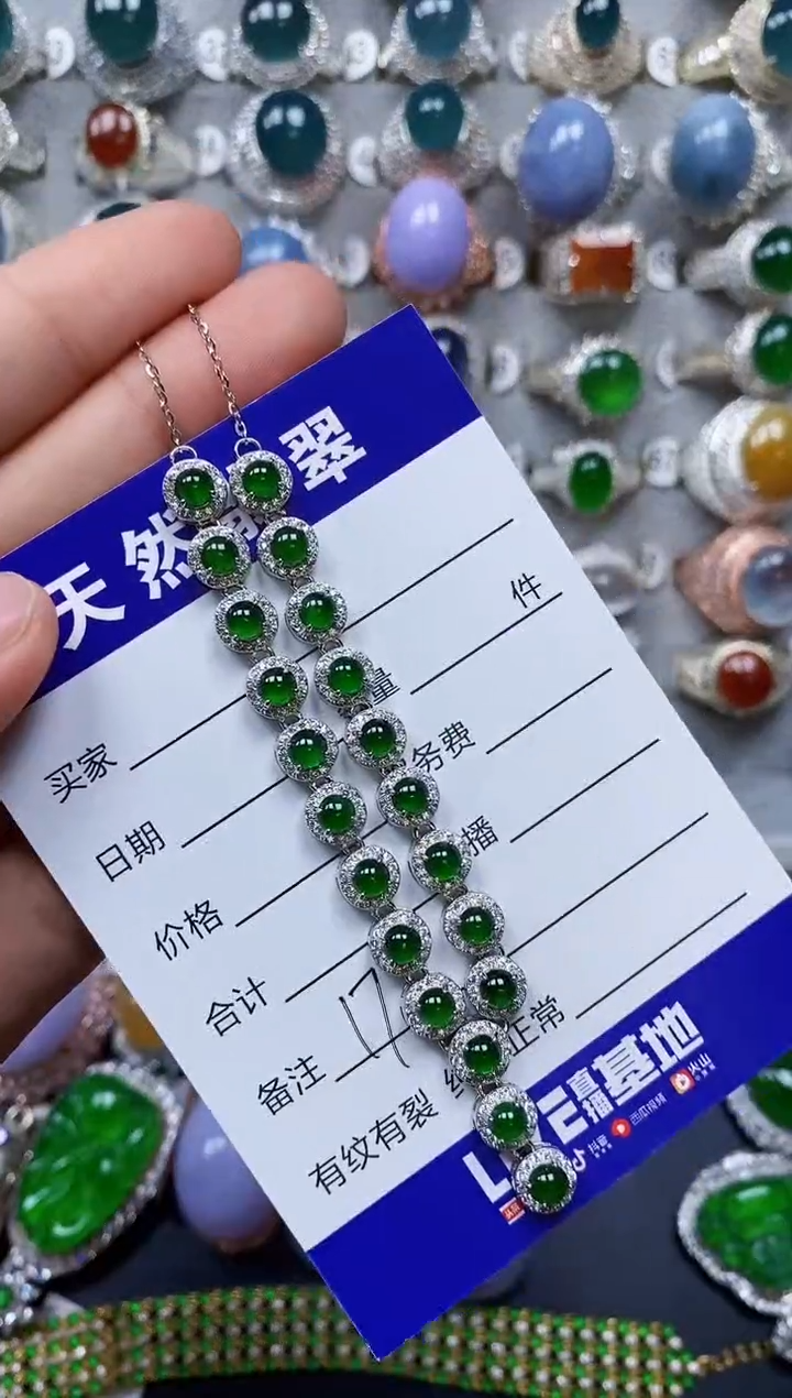【闪购商品】翡翠颈饰银S925镶嵌0170
