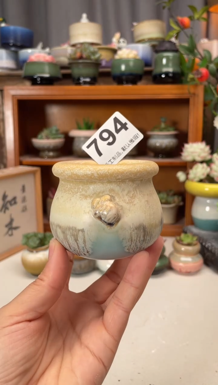 瓷片794知木小芳花盆