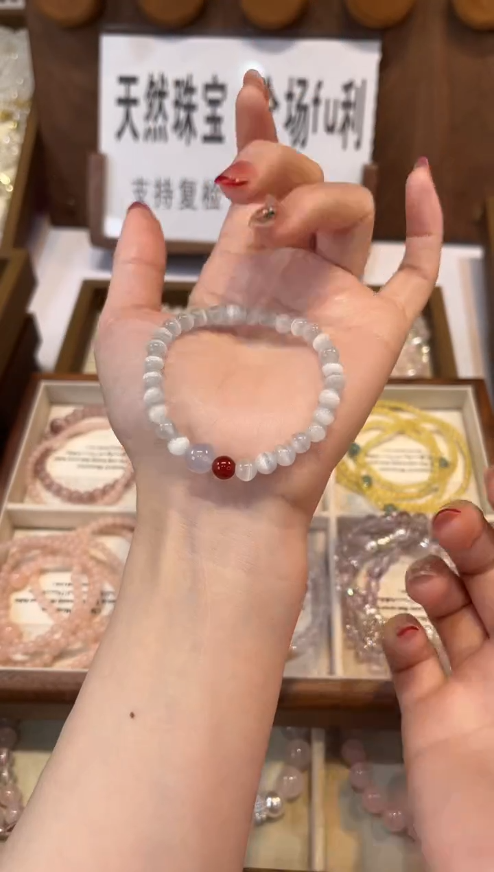 未镶嵌手串水晶        