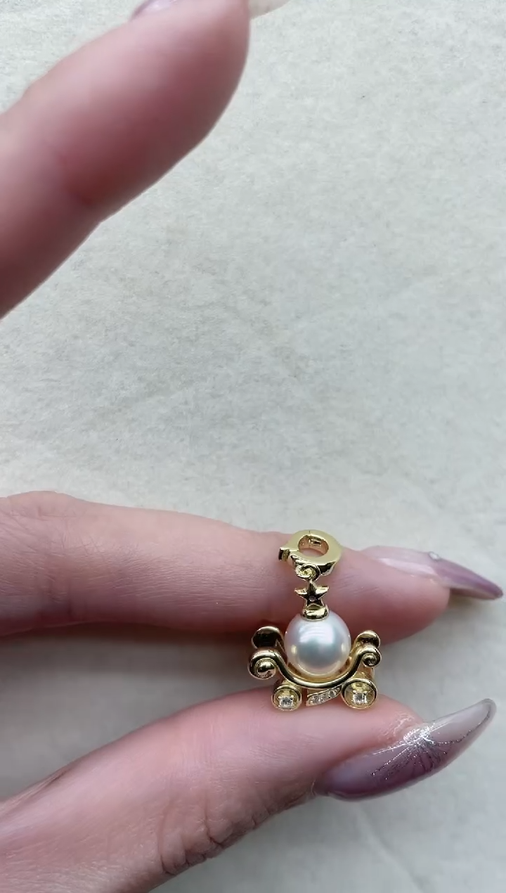 【闪购商品】海水珍珠吊坠银S925镶嵌147