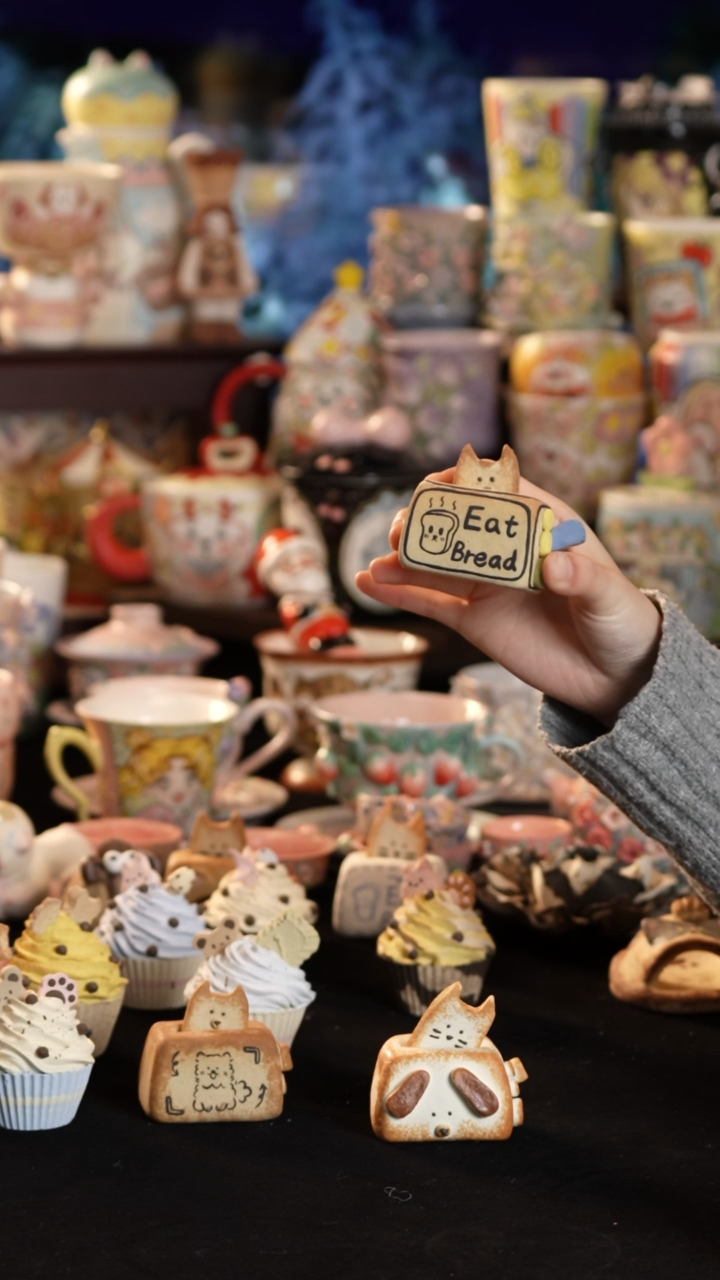 摆件陶❀****❀景德镇釉下彩手绘设计师款陶瓷