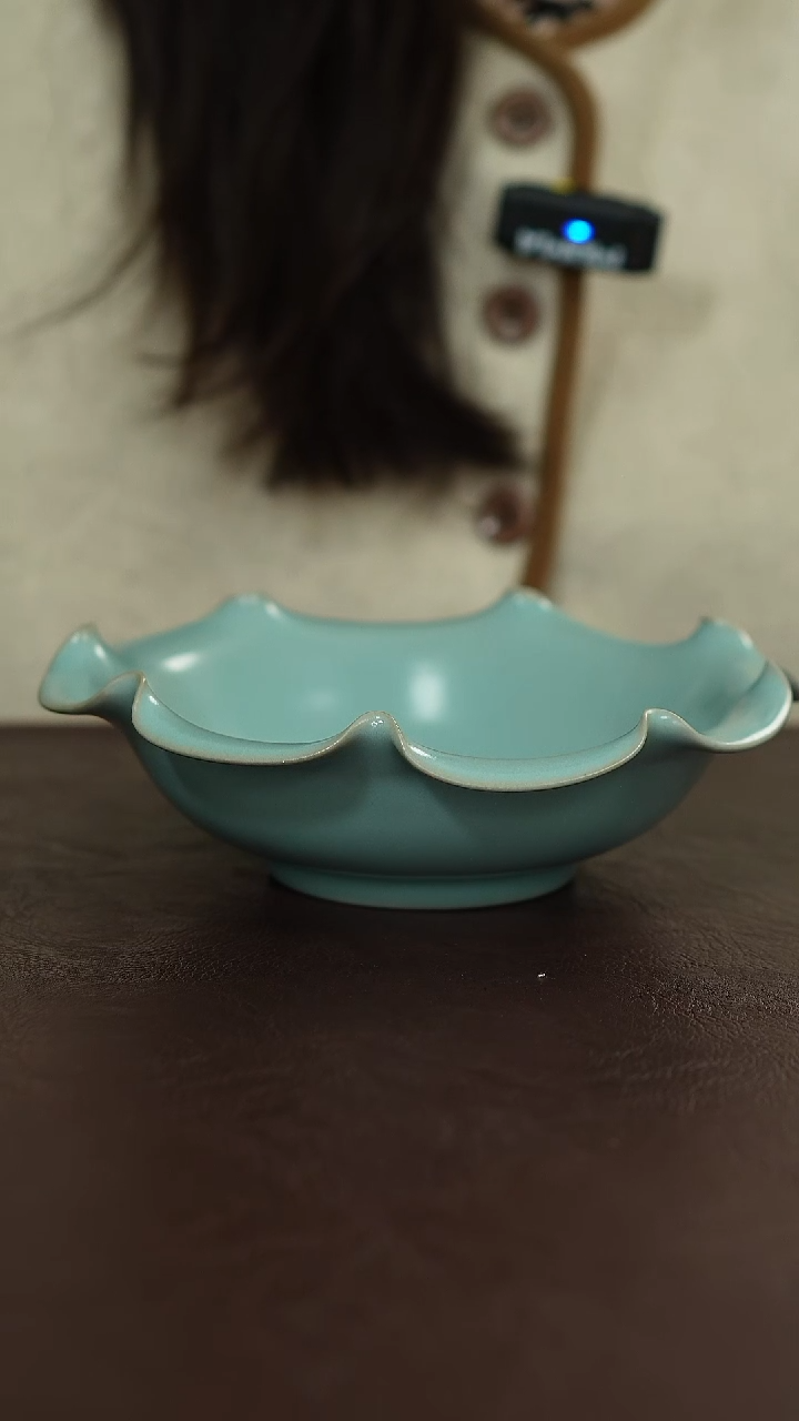 摆件陶原矿原釉汝宋汝瓷