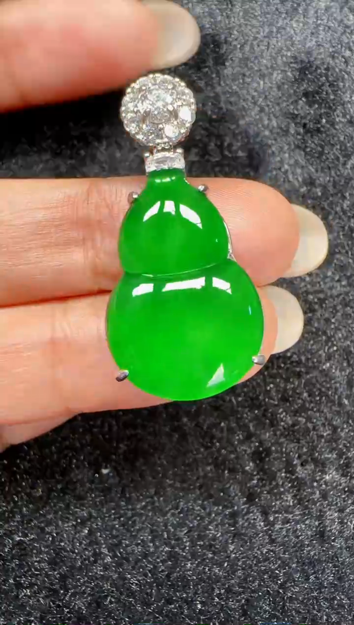 未镶嵌定制翡翠翡翠吊坠62
