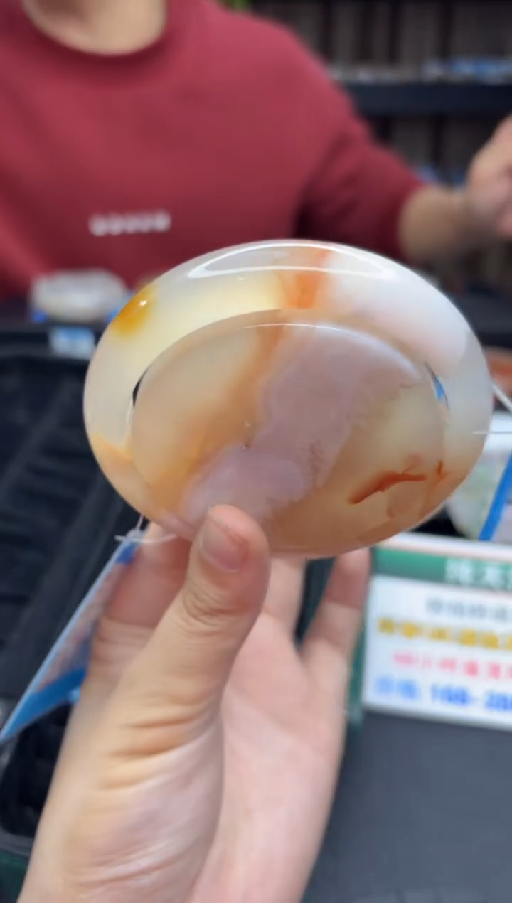【闪购商品】石英质玉手镯未镶嵌254（64圈赠送镯心）